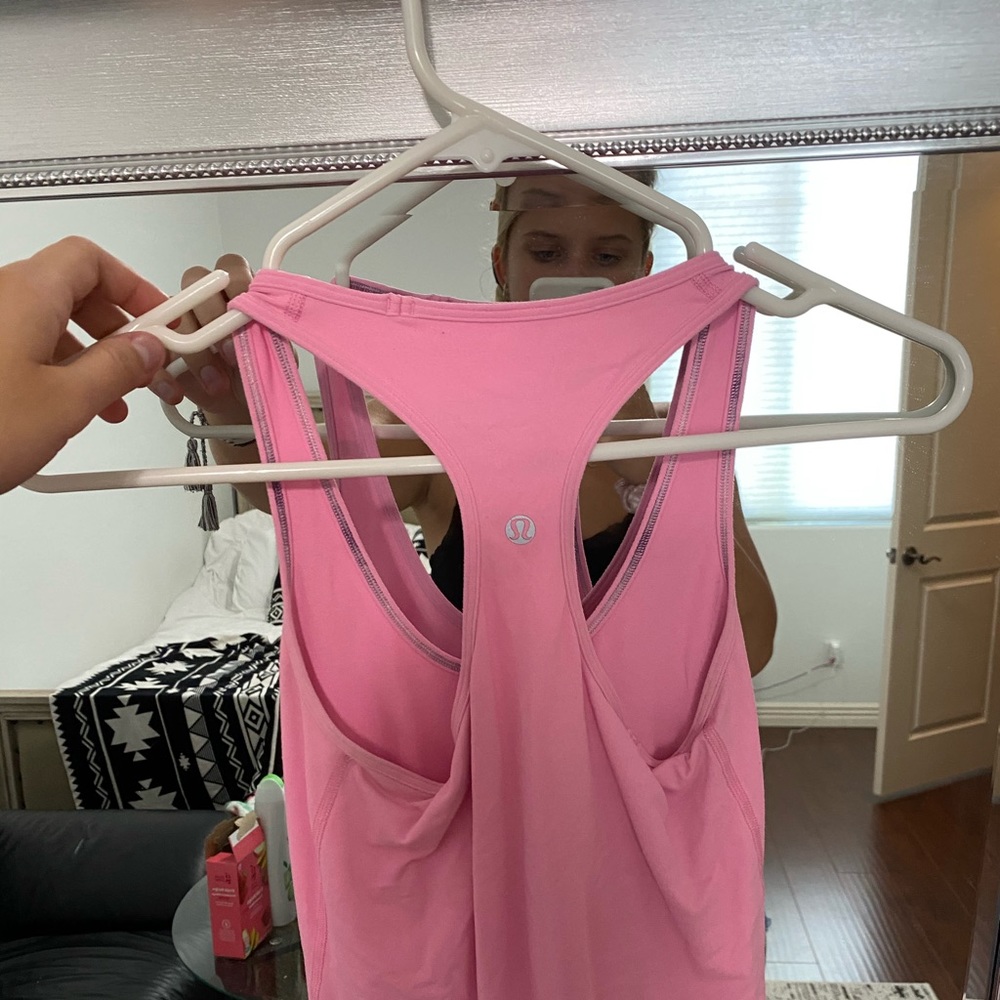 Pink lulu lemon tank top!